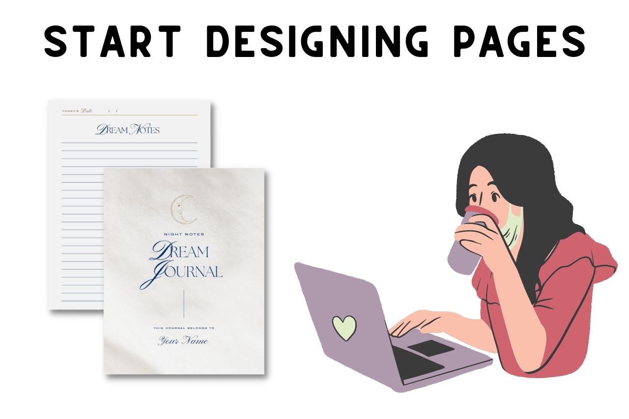 start designing pages