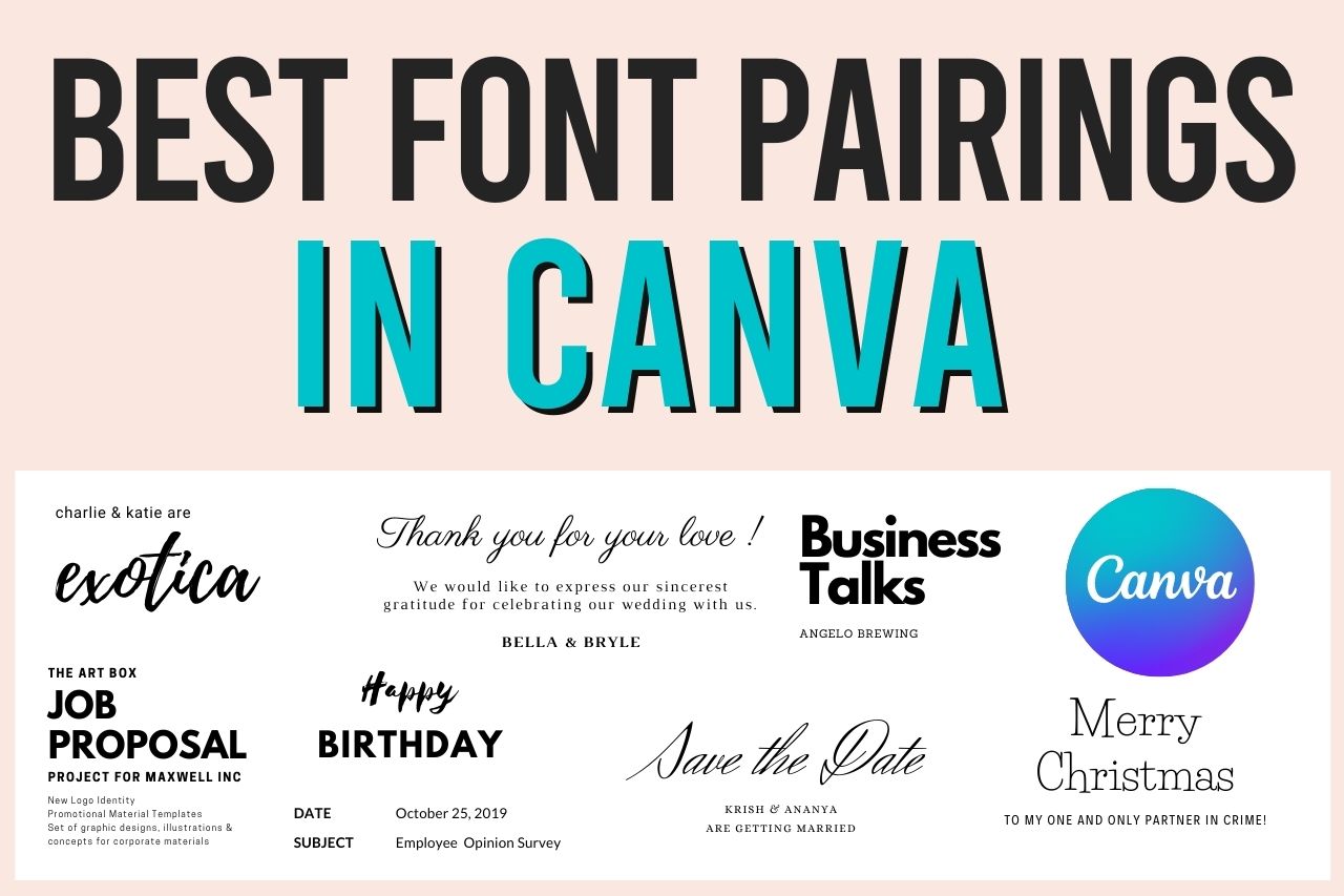 The Best Canva Fonts Pairings Canva Font Combinations In 2022 Font - Vrogue