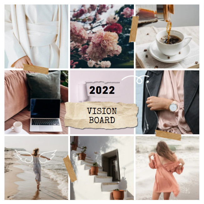 How To Make A Vision Board On Canva 2022 [Easiest Way Ever!!]