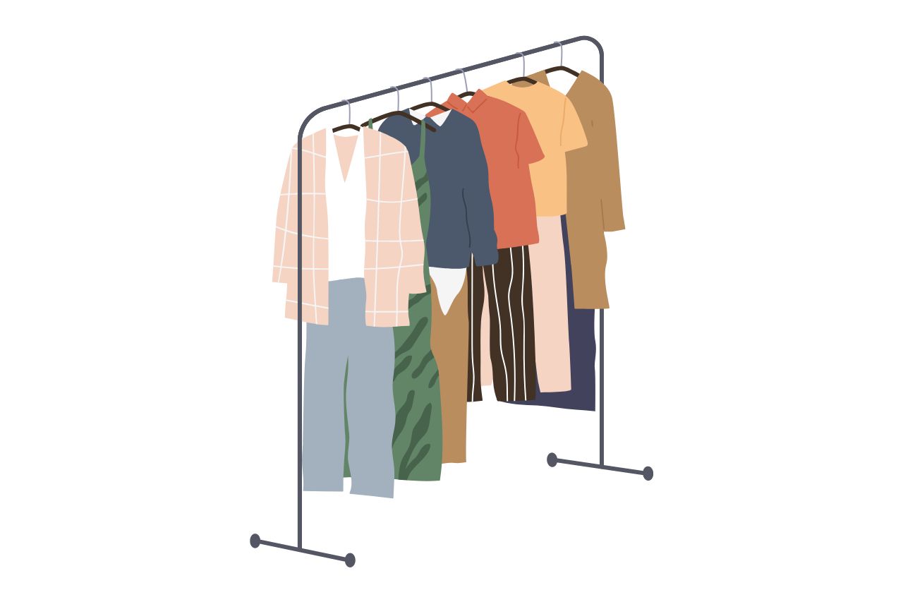 Display Using Clothing Rack