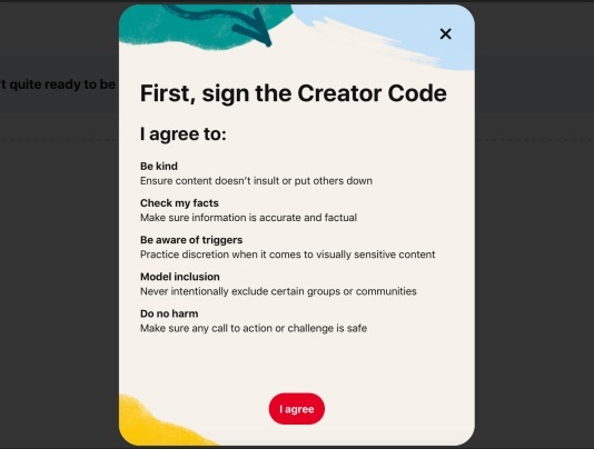 Pinterest creator code