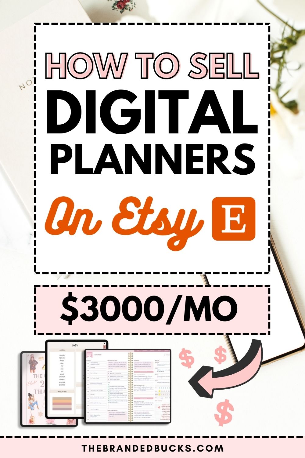 How To Sell Digital Planners On Etsy & Earn 3000/mo
