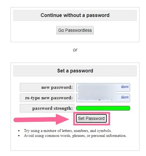 Create a Password For Your Craigslist