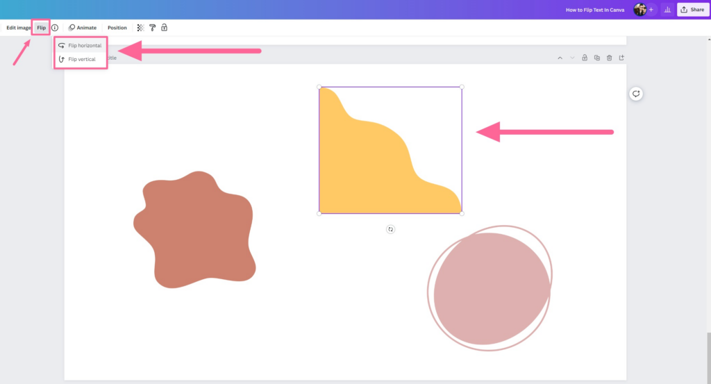 how-to-flip-text-shape-and-image-in-canva-easy-way