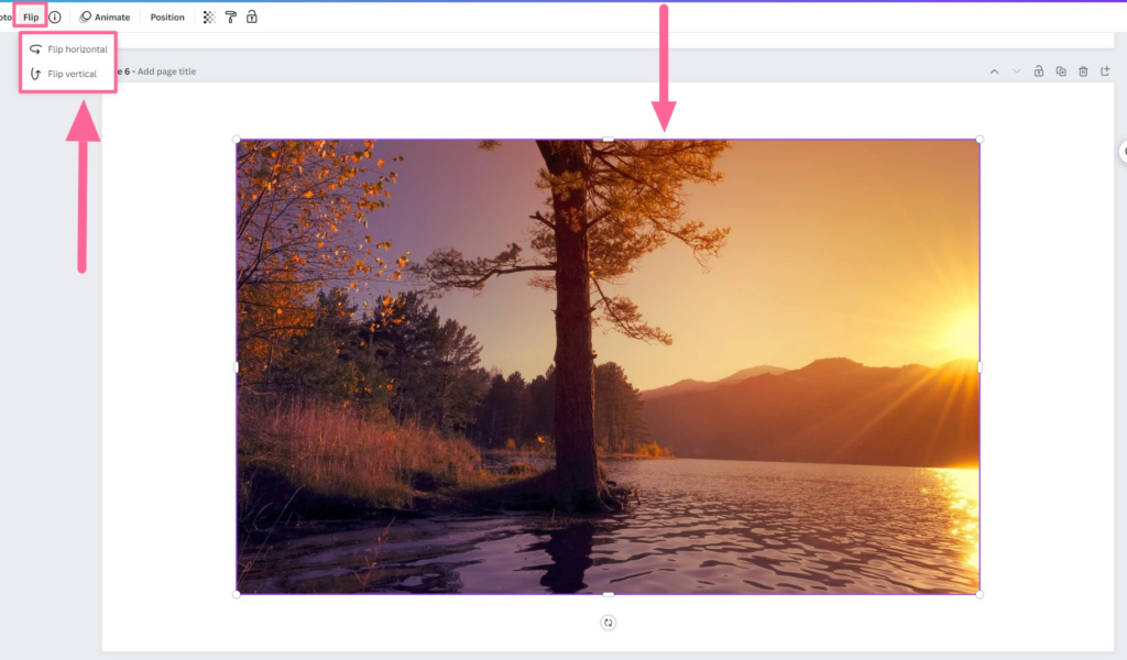 How To Flip an Image In Canva