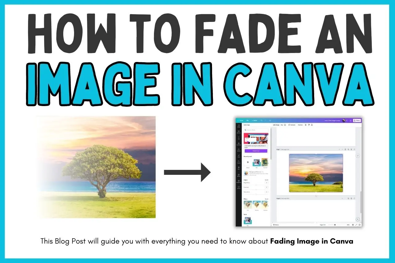 How To Fade An Image In Canva (Edges Too!!)