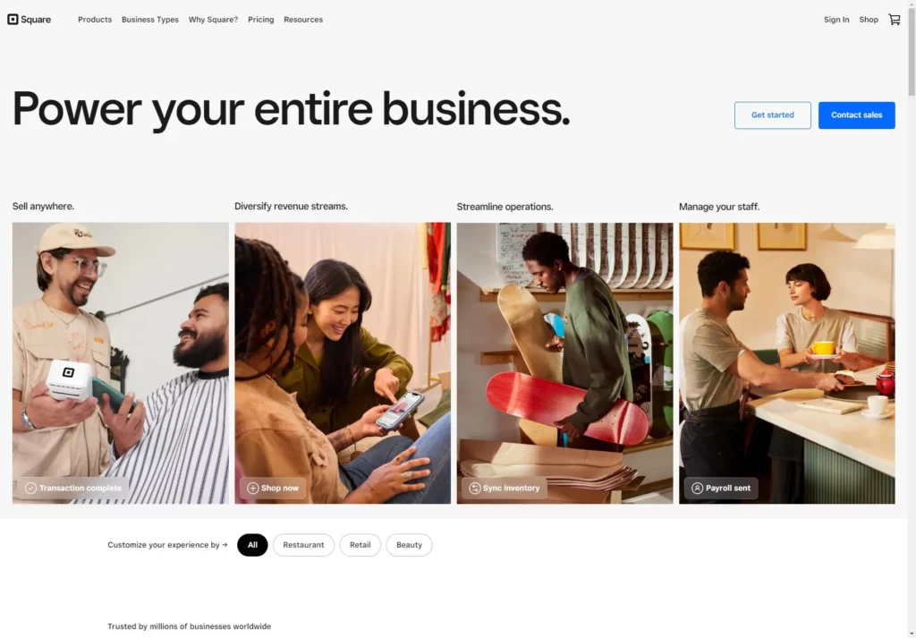 Square Homepage
