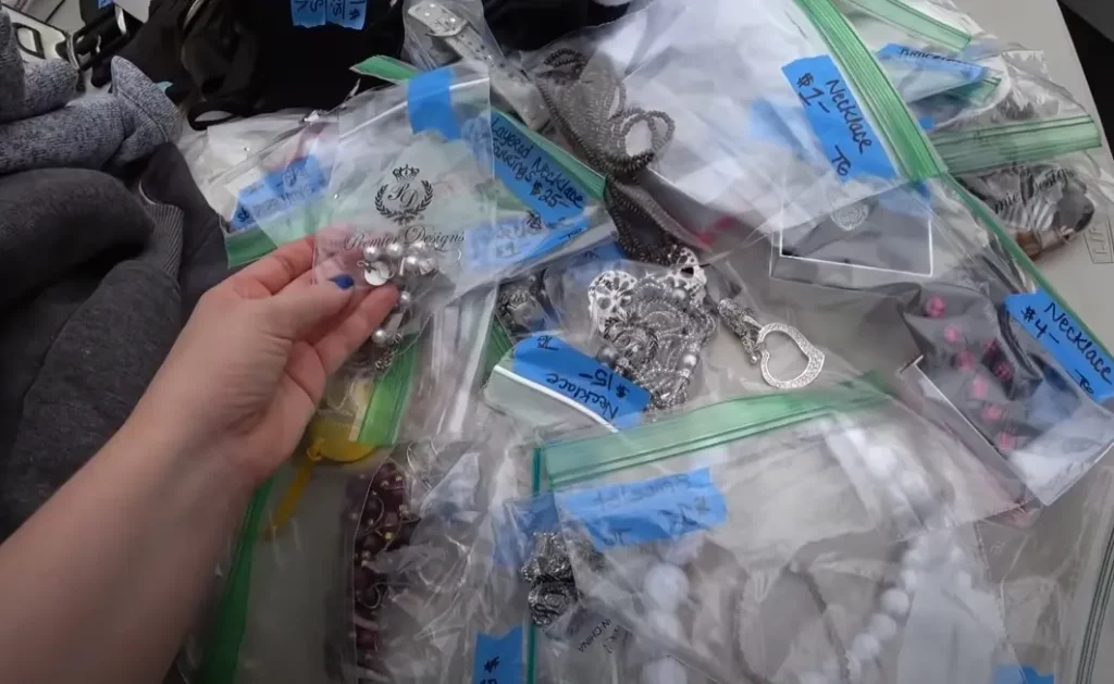 Use Plastic Pouches To Secure The Jewelry