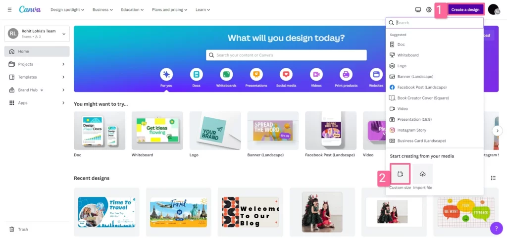 how to create an etsy banner in canva