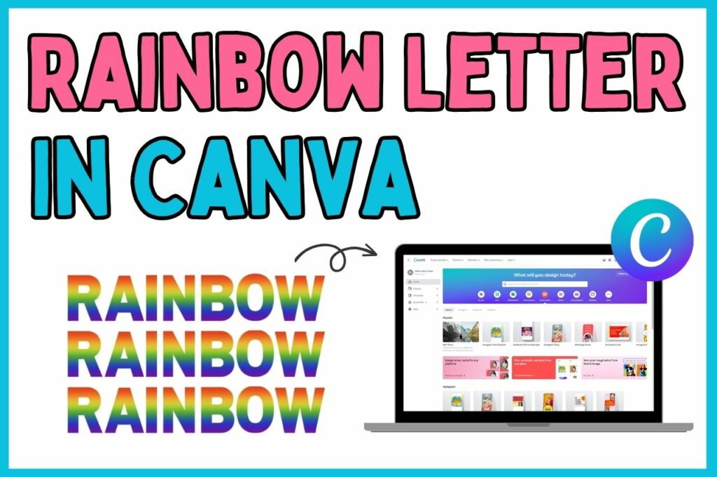How To Make Rainbow Letters In Canva