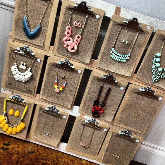 Jewelery Display Clipboards