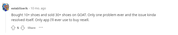 Reviews on the goat on sale app