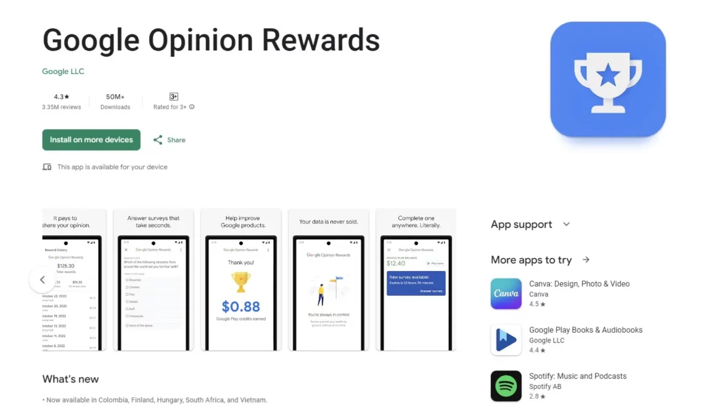 Google Opinion Rewards 2