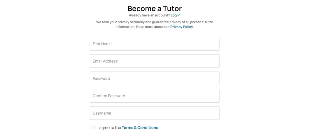 apply to become a tutor
