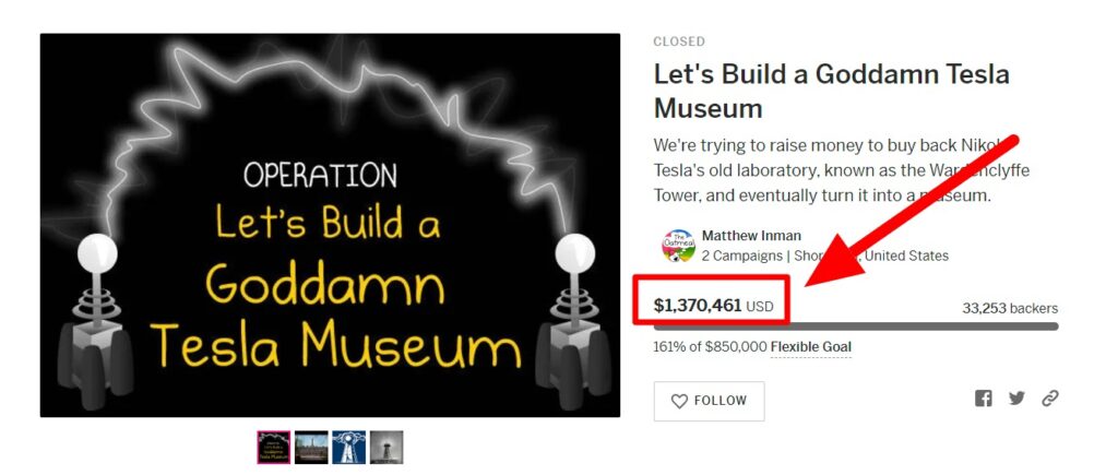 Let s Build a Goddamn Tesla Museum Indiegogo