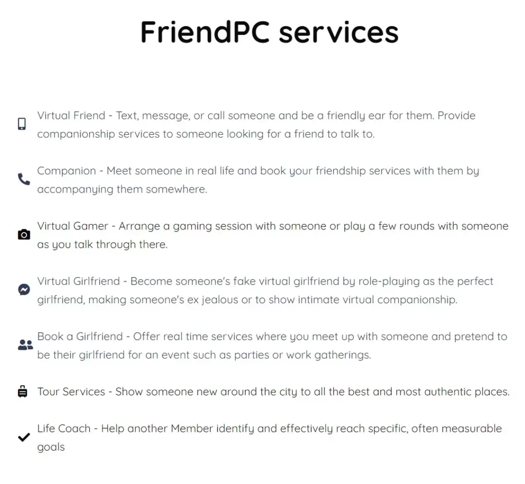 FriendPC Services
